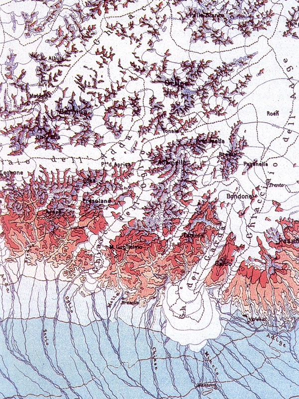L'estensione dei ghiacci durante la glaciaizone Wurmiana